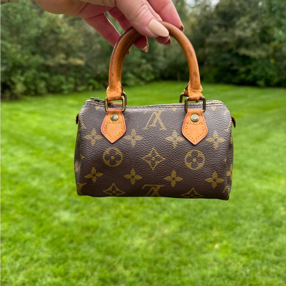 Louis Vuitton Nano Speedy Brown Monogram Bag